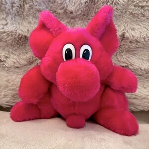 Vintage Fuchsia Pink Kodak Kitzi Kolorkins Collectible Stuffy
